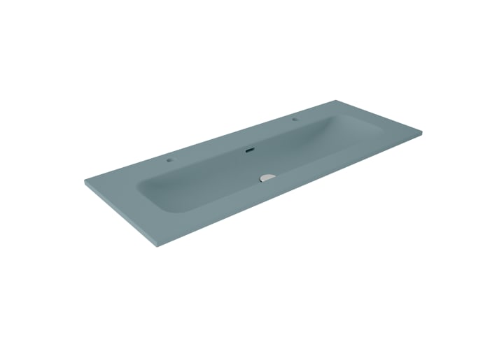 Lavabo encastrado para dos grifos de un seno Idea Match Viso principal 7