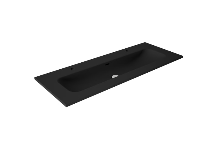 Lavabo encastrado para dos grifos de un seno Idea Match Viso principal 2