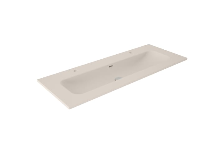 Lavabo encastrado para dos grifos de un seno Idea Match Viso principal 1