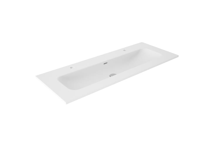 Lavabo encastrado para dos grifos de un seno Idea Match Viso principal 5