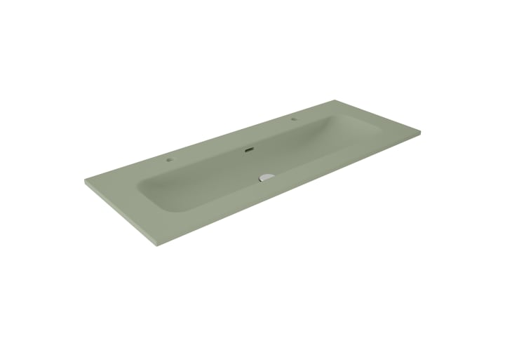 Lavabo encastrado para dos grifos de un seno Idea Match Viso principal 4