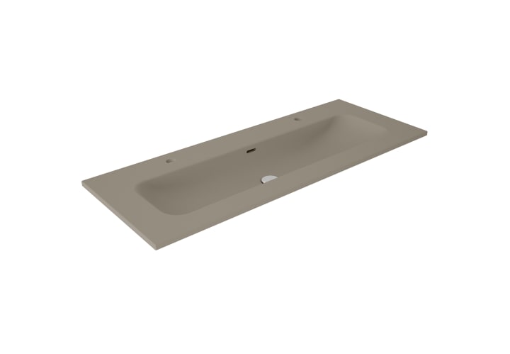 Lavabo encastrado para dos grifos de un seno Idea Match Viso principal 3