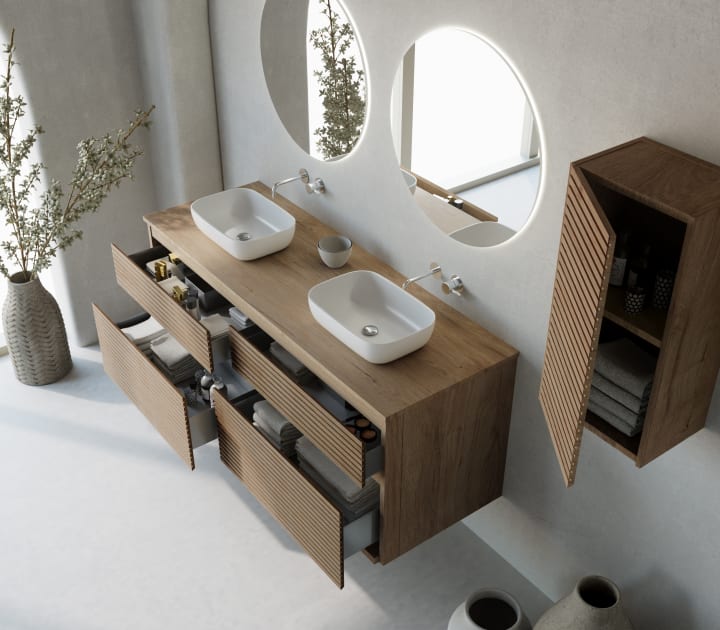 Colgar madera maciza Alpes 7 Bruntec detalle 2