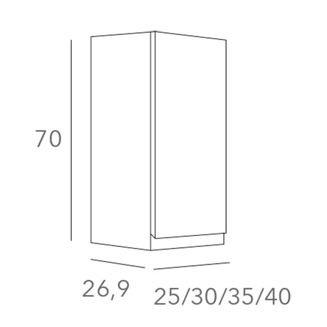Colgar de baño color madera Vilma Bruntec croquis 5