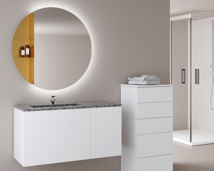 Espejo de baño con luz LED Nilo Bruntec ambiente 3