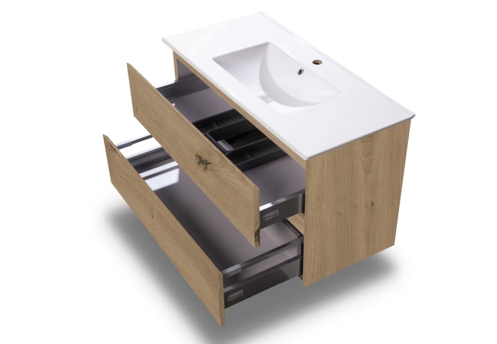 Mueble de baño fondo reducido 37.8 cm Aqua Campoaras detalle 27