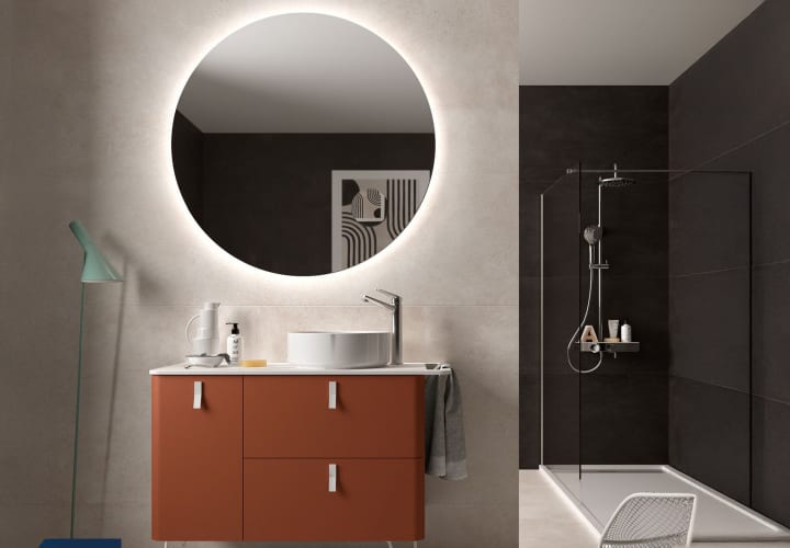 Mueble de baño con encimera solid surface Uniiq Salgar principal 9