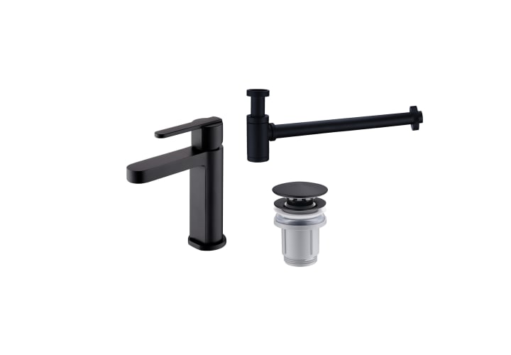 Pack Grifo de lavabo Roma Imex + Válvula click-clack + Sifón principal 1