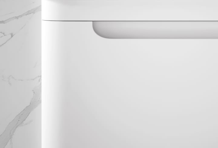 Mueble de baño con encimera de piedra compacta Loop Avila Dos detalle 2