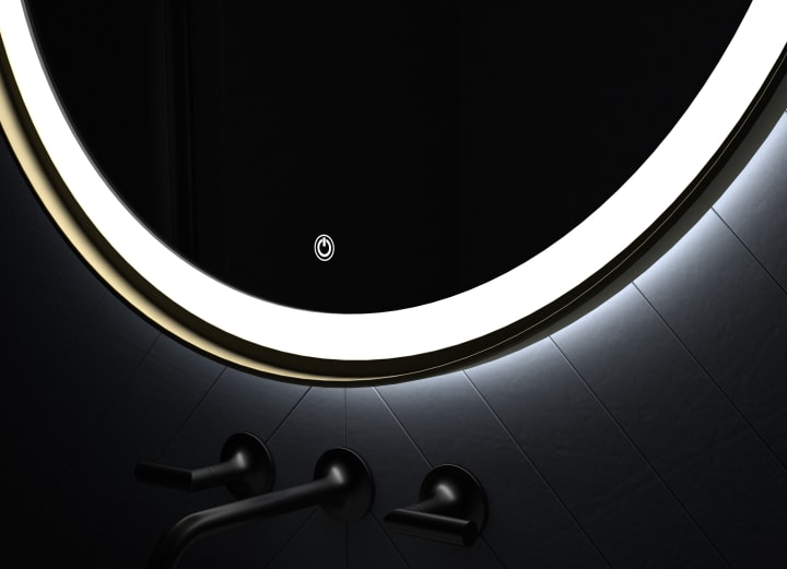 Espejo de baño con luz LED Seychelles Eurobath detalle 3