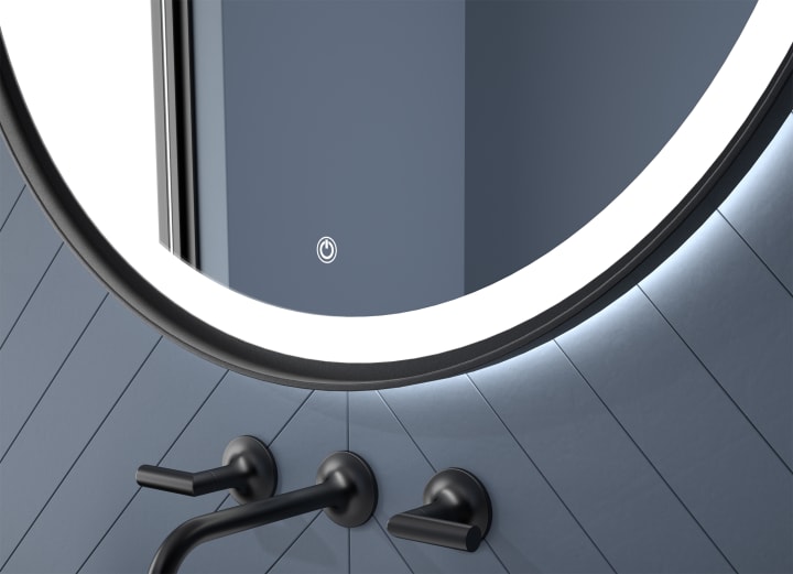 Espejo de baño con luz LED Seychelles Eurobath detalle 4