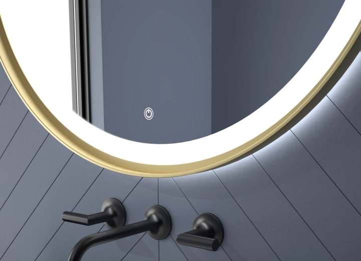 Espejo de baño con luz LED Seychelles Eurobath detalle 5