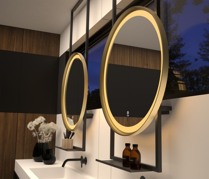 Espejo de baño con luz LED Seychelles Eurobath principal 2