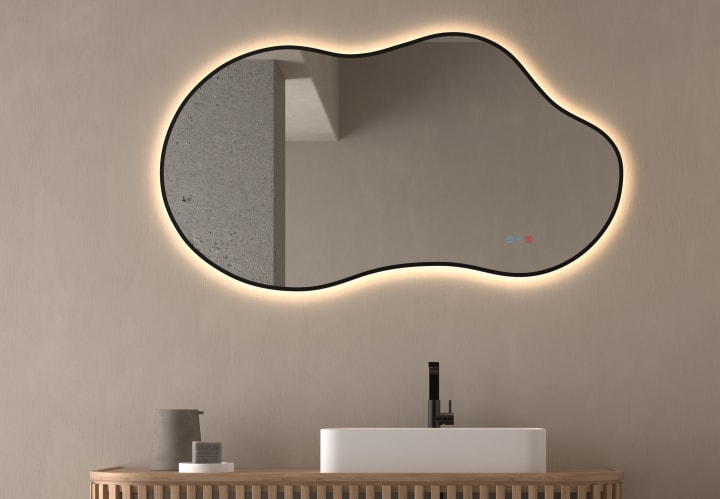 Espejo de baño con luz LED Stone Bruntec principal 1