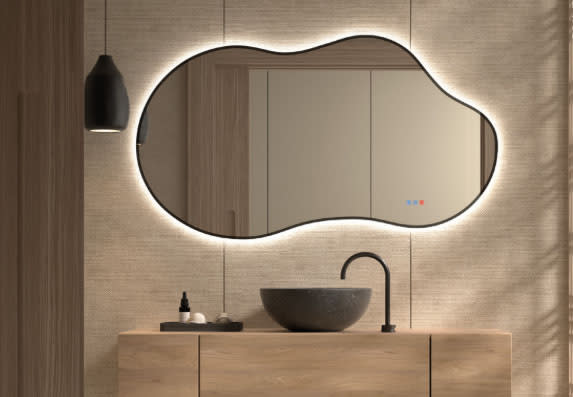 Espejo de baño con luz LED Stone Bruntec principal 2