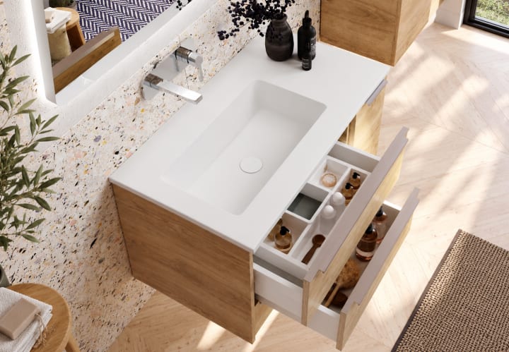 Lavabo encastrado Ambar Coycama detalle 6