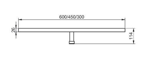 Aplique de luz Led Next Visobath croquis 1