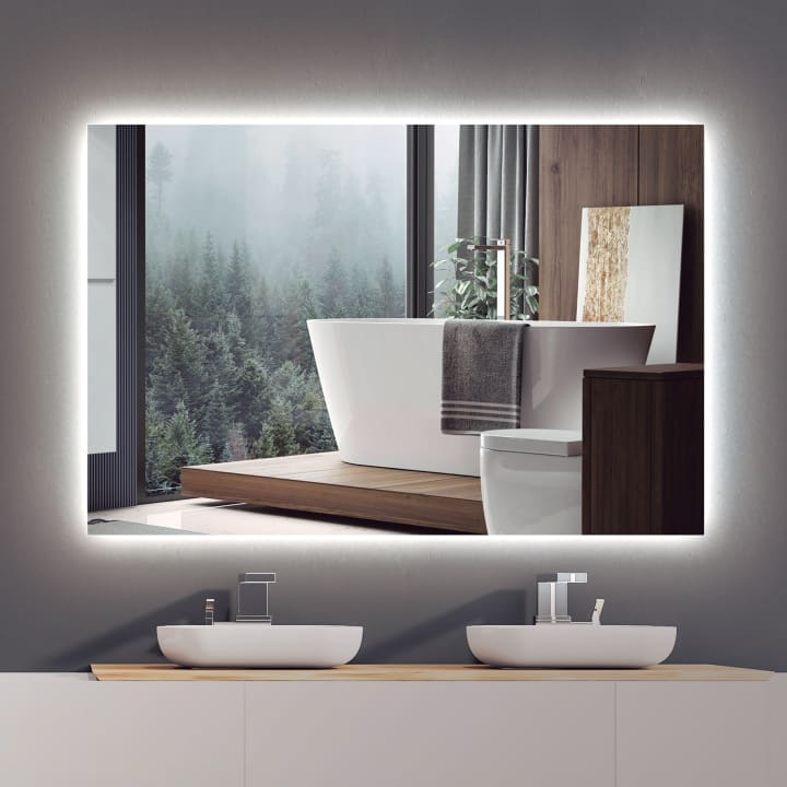 Espejo de baño con luz LED Suecia Ledimex principal 2
