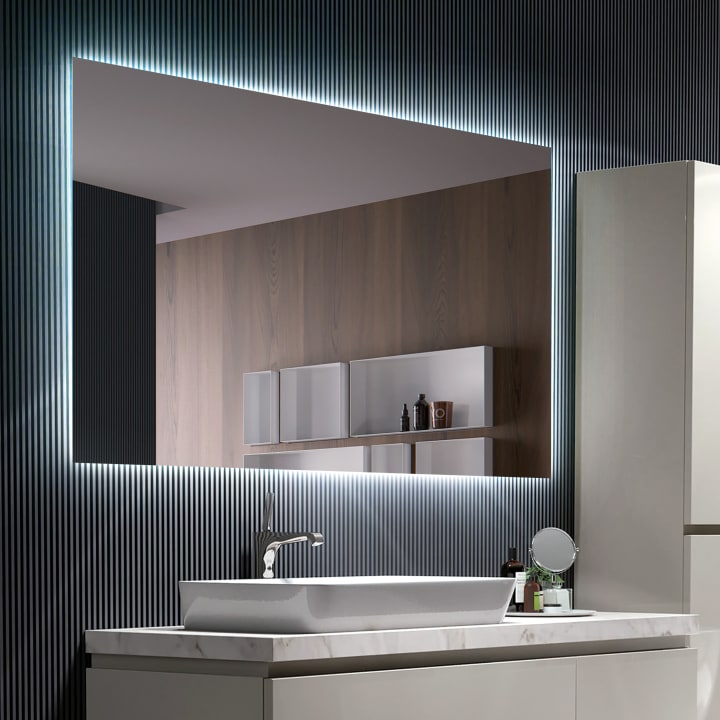 Espejo de baño con luz LED Suecia Ledimex principal 3