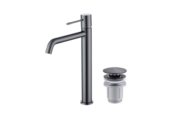 Pack Grifo de lavabo caño alto Génova Imex + Válvula click-clack principal 5