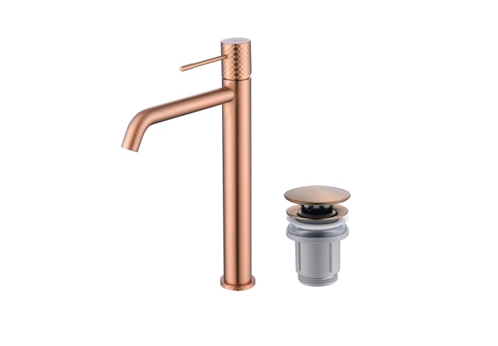 Pack Grifo de lavabo caño alto Génova Imex + Válvula click-clack principal 3