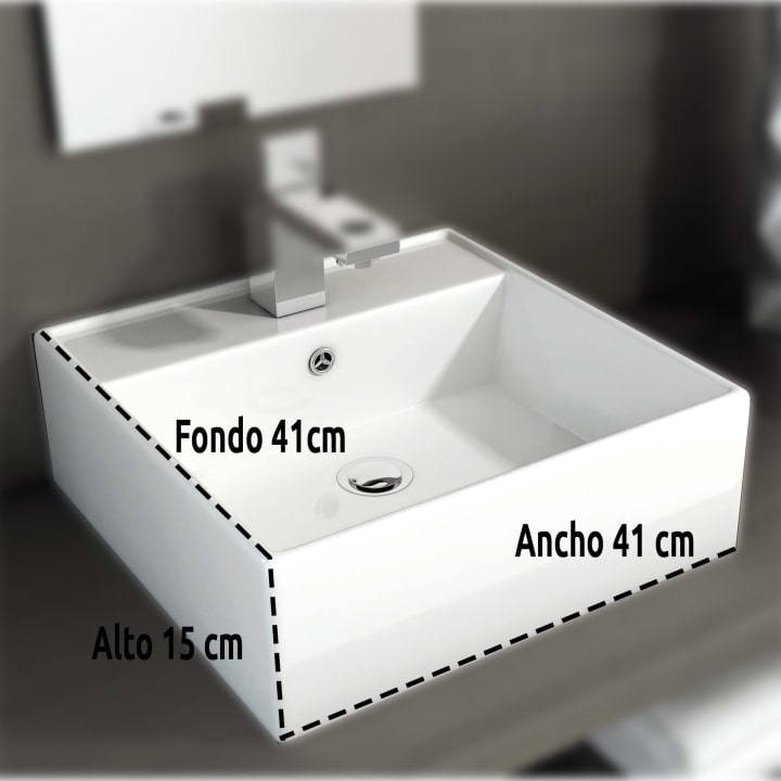 Lavabo sobre encimera Libra Art and Bath detalle 1