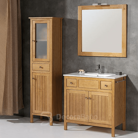 6 muebles de baño rústicos a buen precio