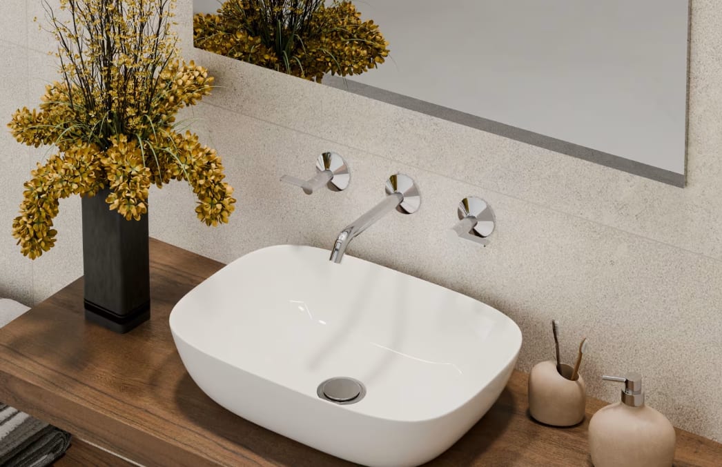 Altura del lavabo sobre encimera: todas las claves