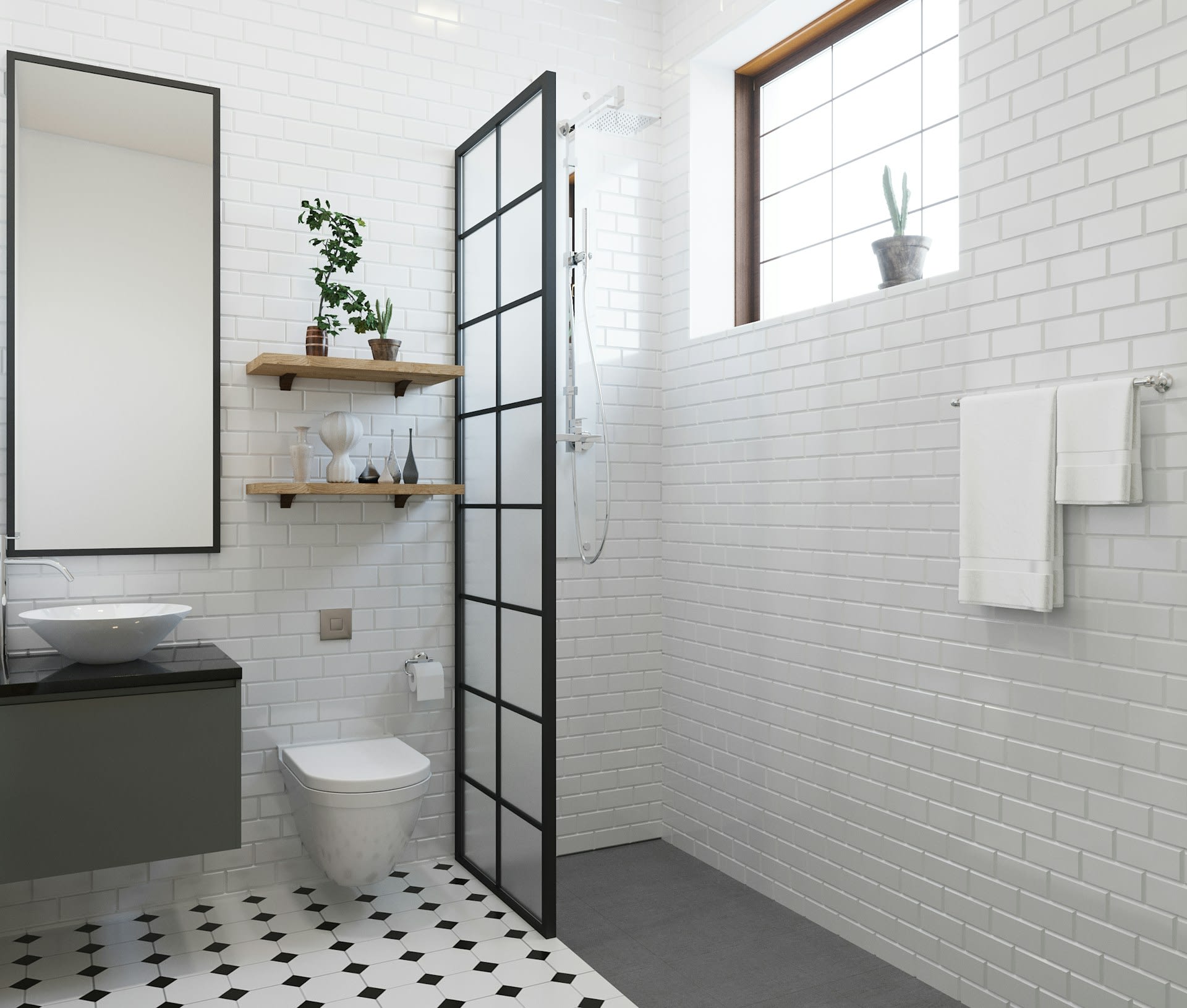 Cómo elegir el espejo del baño en función de la pared