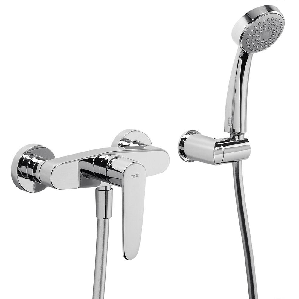 Grifo de bañera monomando Flat de Tres cromo