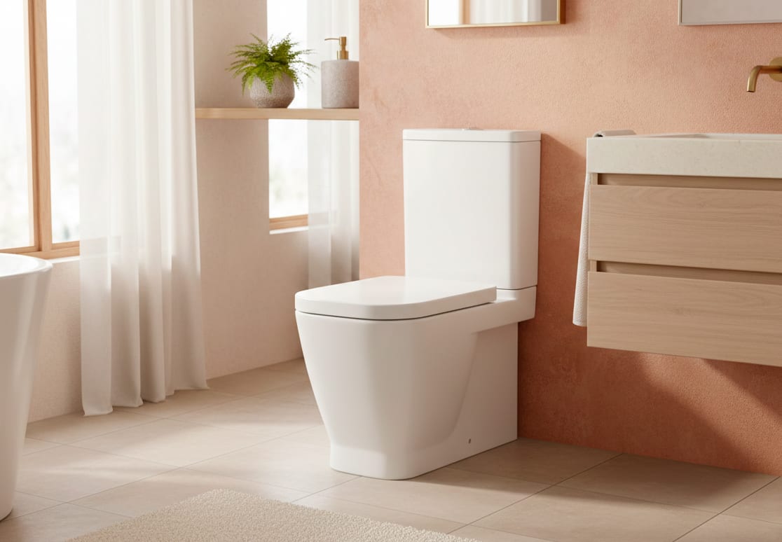 Inodoro Look Unisan Sanindusa Al suelo compacto Rimflush | Decorabaño