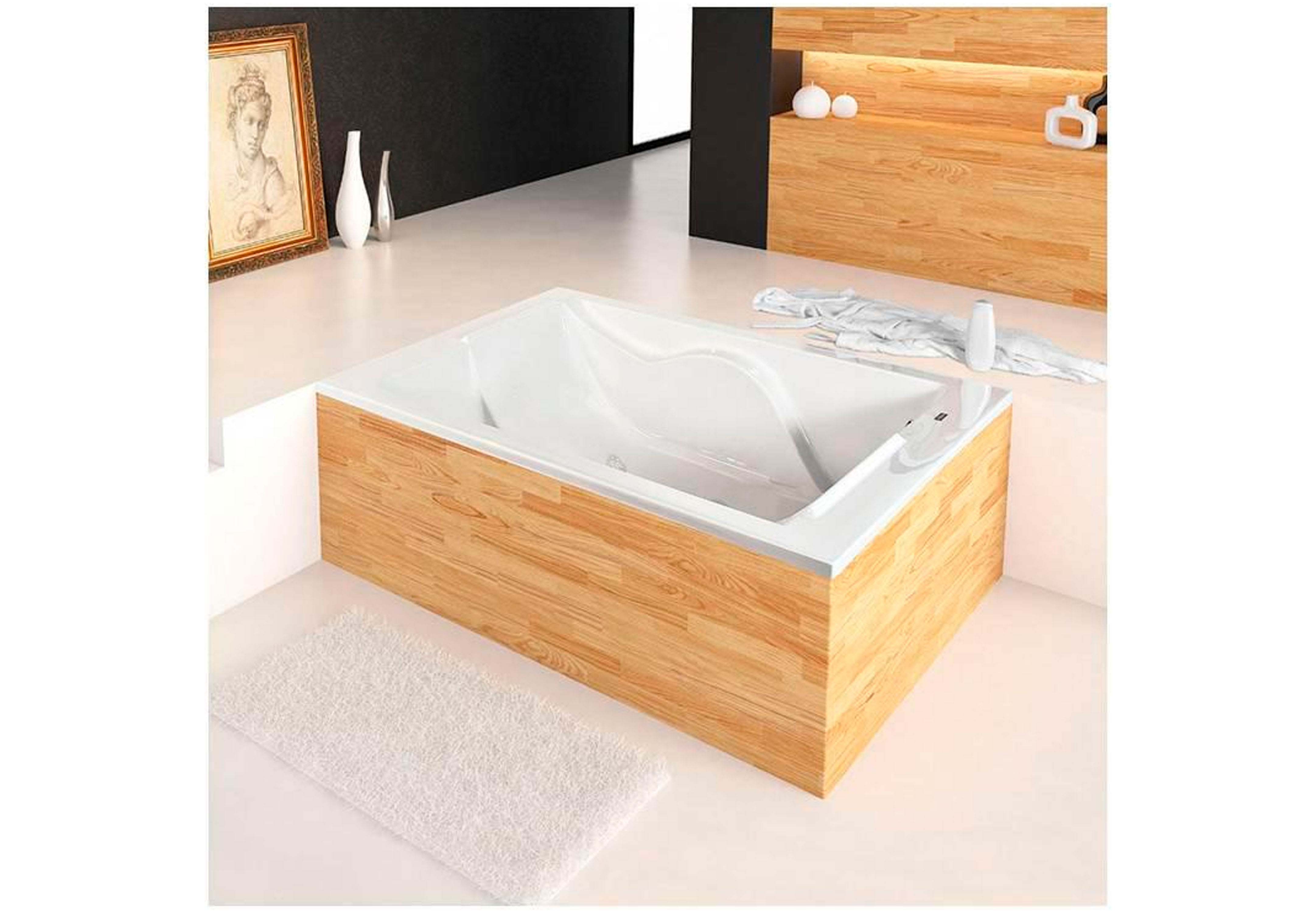 ◁ Bañera hidromasaje Dúo 120x80 cm de Oasis Star Decorabaño