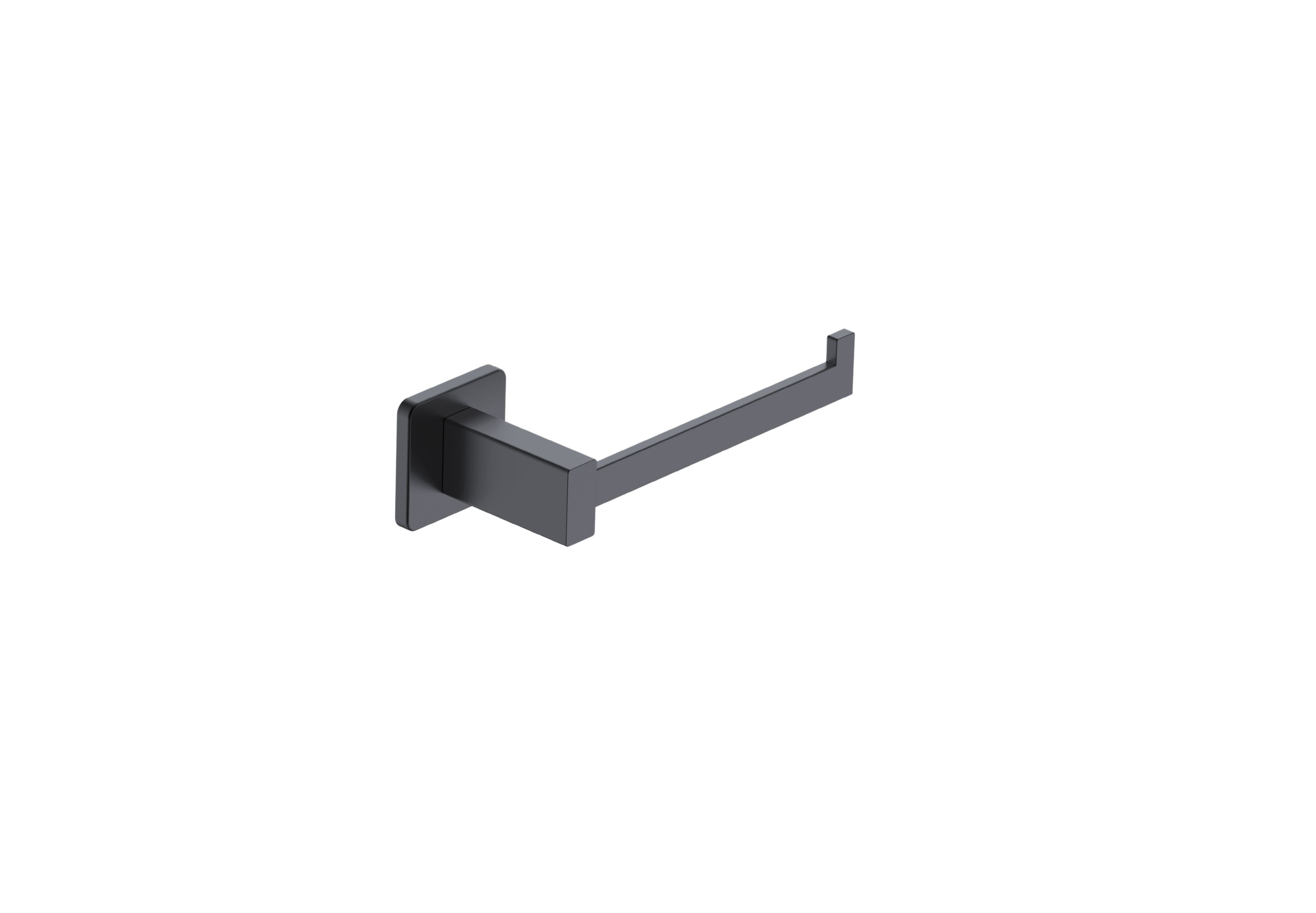Portarrollos De Papel Higiénico, Tubo Cuadrado, Base Cuadrada, Adhesivo, Apto Para La Cocina, El Baño Y El Aseo (negro) | Leroy Merlin