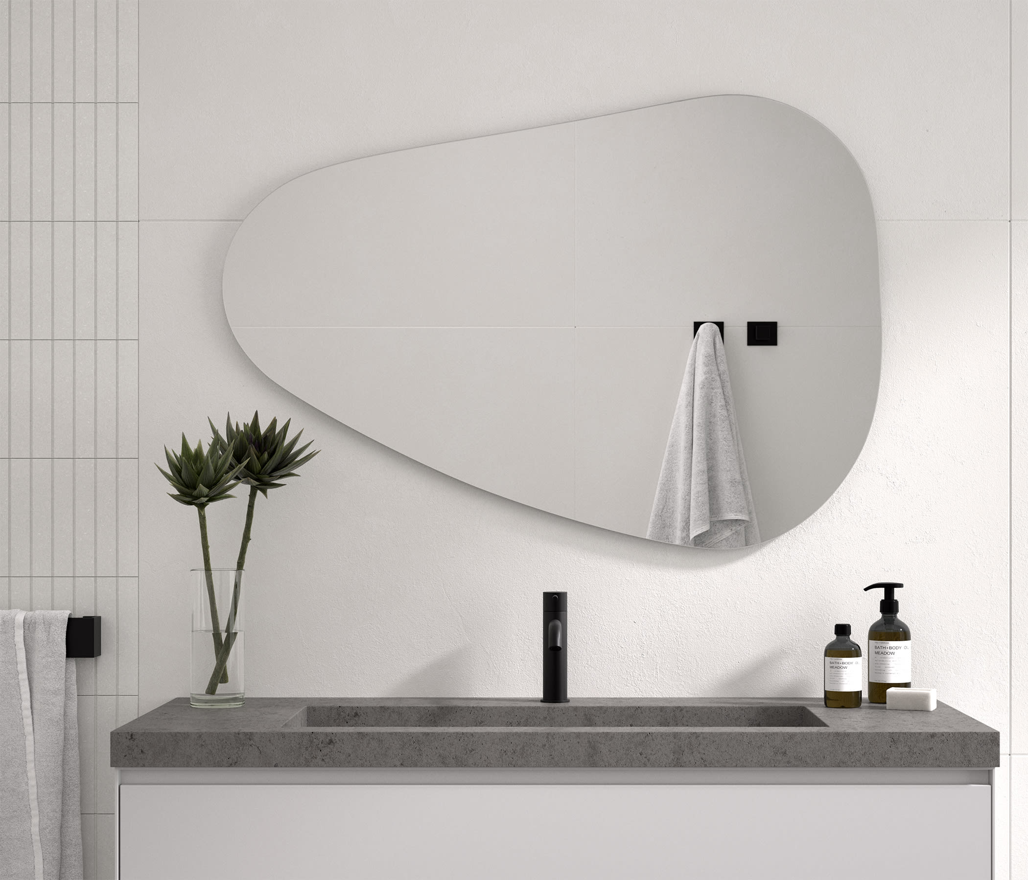 ▷ Espejos de baño sin luz LED