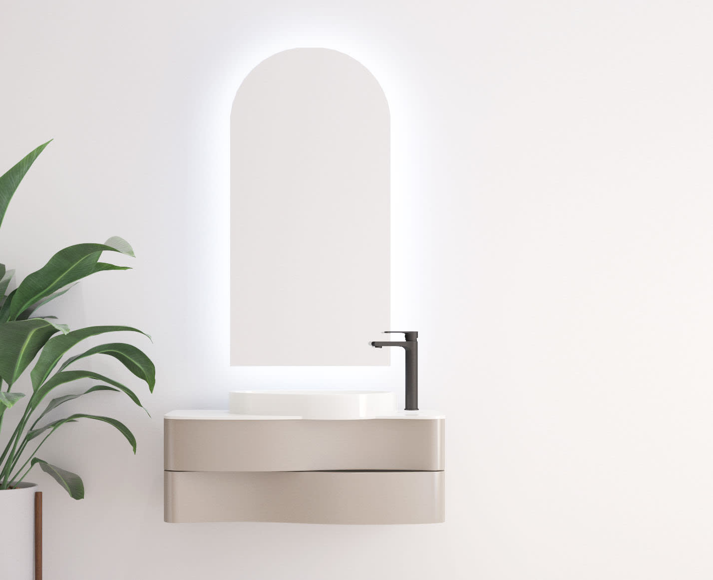 Espejo de baño LED redondo de 20 pulgadas con luces delanteras RGB  retroiluminados con arco iris, espejos redondos iluminados para baño,  montado en la