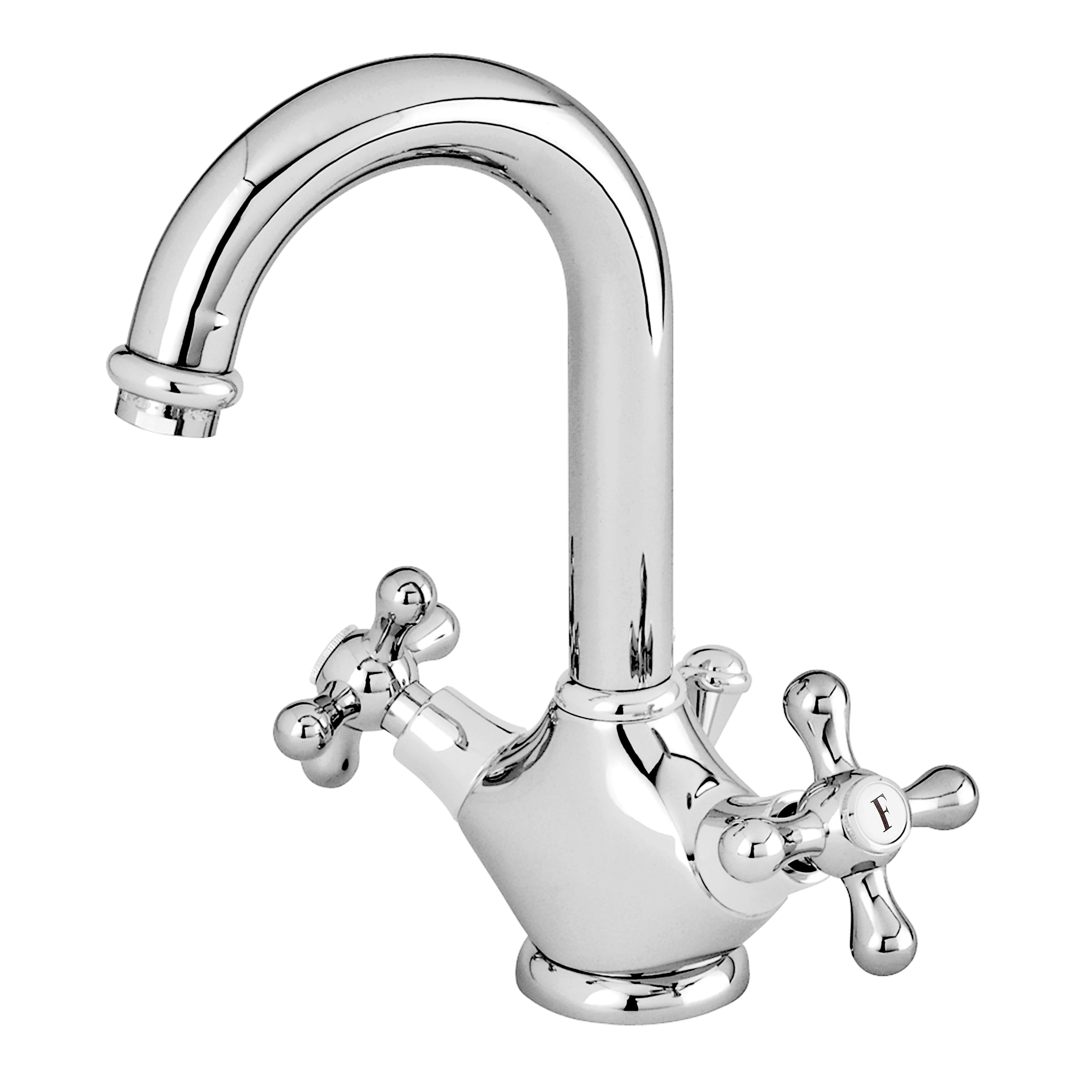 Comprar Grifo de lavabo empotrado ovalado con embellecedor