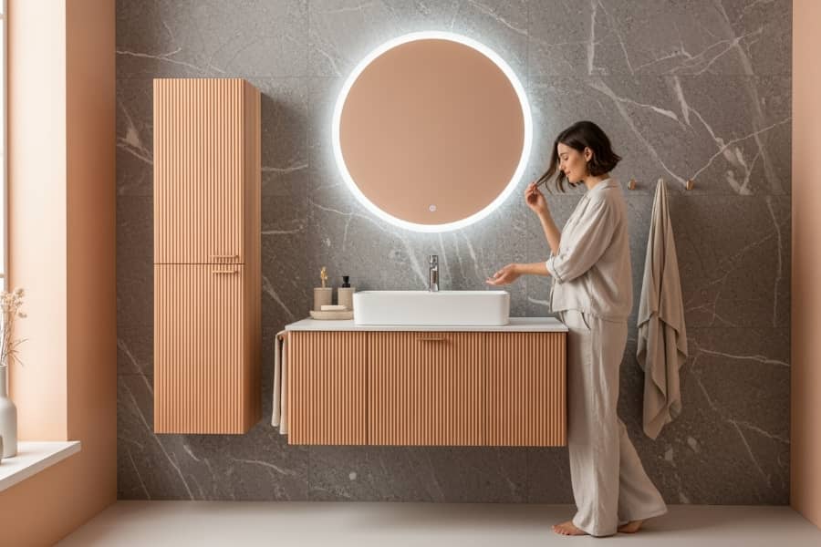 Baño estilo Japandi